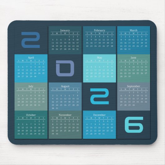 Mouse Pad Calendar 2024 マウスパッド (正面)