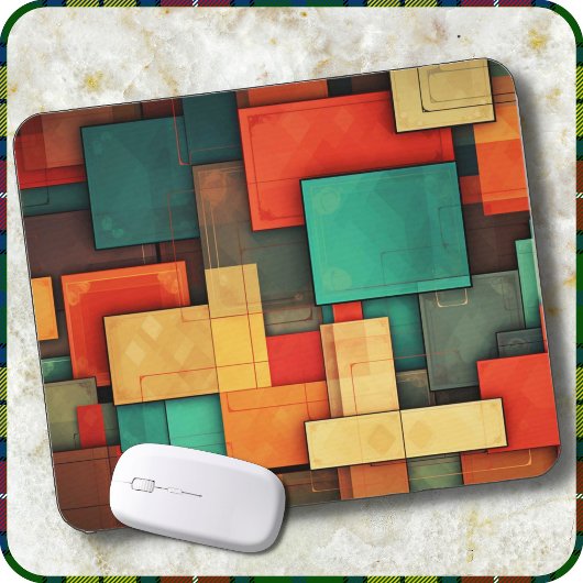 MOUSE PAD - Color-blocks in Many Colors マウスパッド