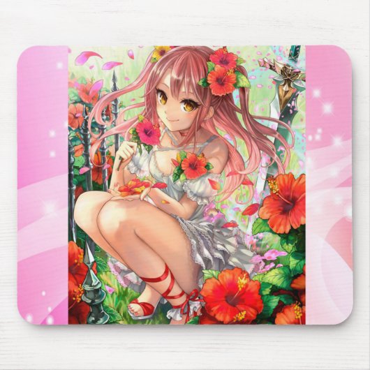 Mouse pad Girl Anime collection マウスパッド (正面)