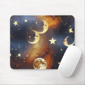 Mouse Pad – Luxury Dreamy Fiery Orange Celestial M マウスパッド (マウス)