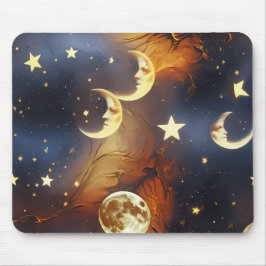 Mouse Pad – Luxury Dreamy Fiery Orange Celestial M マウスパッド