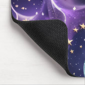 Mouse Pad – Luxury Purple Celestial Moon Phases マウスパッド (コーナー)