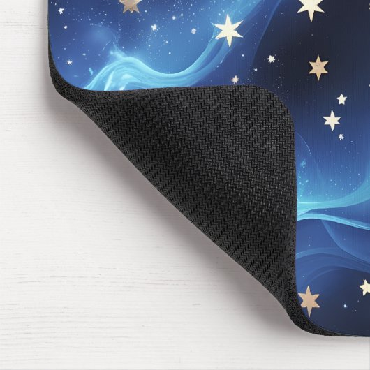 Mouse Pad – Luxury Sapphire Blue Celestial Moon マウスパッド (コーナー)