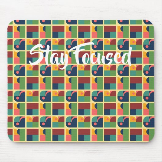 Mouse Pad – Modern Abstract Geometric Design マウスパッド (正面)