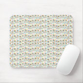 Mouse pad with a pattern of diverse smiley faces  マウスパッド (マウス)
