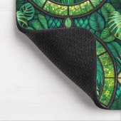 Mouse pad with a tropical leaf motif マウスパッド (コーナー)