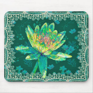 Mouse Pad with Designer Water Lily マウスパッド