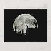 mouse praying on mountain halloween moon ポストカード (正面)