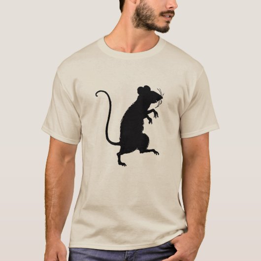 Mouse silhouette tシャツ (正面)