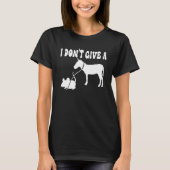 MOUSE WALKING A DONKEY I Don't Give Rats Mouse vin Tシャツ (正面)