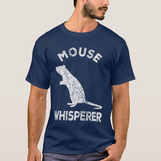 Mouse Whisperer Mouse Lover Funny Mouse Quote girl Tシャツ (正面)