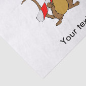 Mouse with a Christmas candy cane 薄葉紙 (詳細)