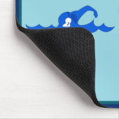 mousepadのための青の三漫画のロゴ マウスパッド (コーナー)