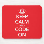 mousepadの平静そしてコードを保って下さい マウスパッド (正面)