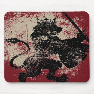 Mousepadグランジなライオン王 マウスパッド