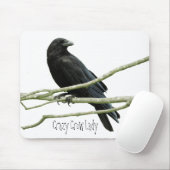 Mousepad熱狂するなカラスの女性 マウスパッド (マウス)