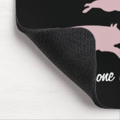 Mousepad熱狂するなブタの女性 マウスパッド (コーナー)