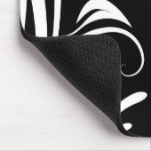 Mousepad arabesco preto e branco マウスパッド (コーナー)