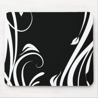 Mousepad arabesco preto e branco マウスパッド