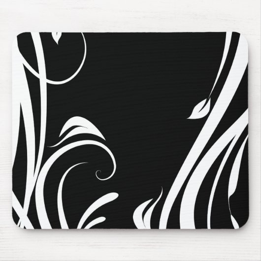 Mousepad arabesco preto e branco マウスパッド (正面)