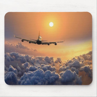 MousePad - Aviacão com pôr-do-sol マウスパッド