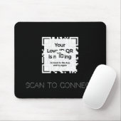 Mousepad - BLACK - QR - GLAM-Sammlung マウスパッド (マウス)
