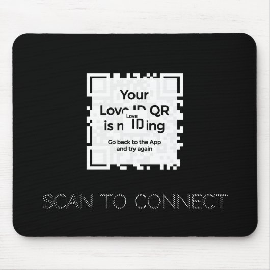 Mousepad - BLACK - QR - GLAM-Sammlung マウスパッド (正面)