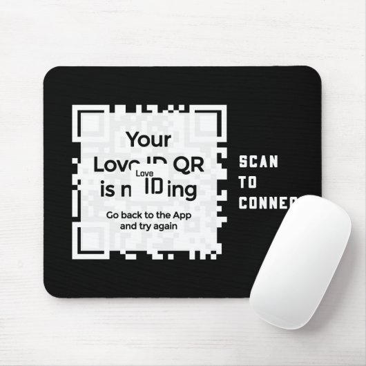 Mousepad - BLACK - QR - PURE Collection マウスパッド (マウス)