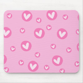 Mousepad Corações Rosa マウスパッド