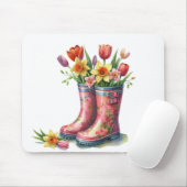 Mousepad-Hello Spring Floral Mouse Pad マウスパッド (マウス)