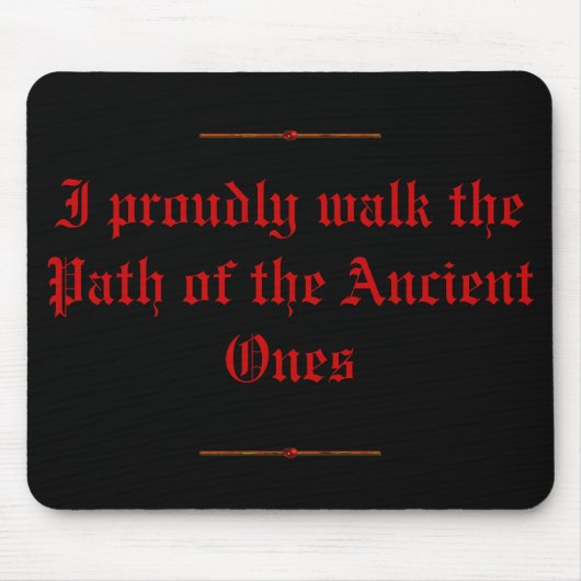 mousepad Iは得意気に道Anciの…歩きます マウスパッド (正面)