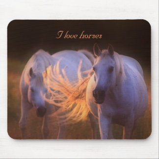 Mousepad - I love horses マウスパッド