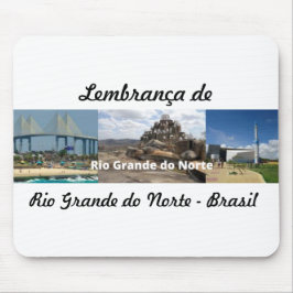 Mousepad lembrança de Rio Grande do Norte Brasil マウスパッド