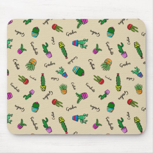 Mousepad Linha Cactus マウスパッド (正面)