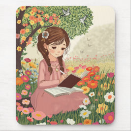 Mousepad Menina no Jardim マウスパッド