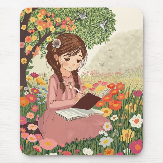 Mousepad Menina no Jardim マウスパッド (正面)