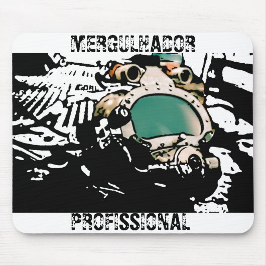MousePad mergulhador profissional stilized マウスパッド (正面)
