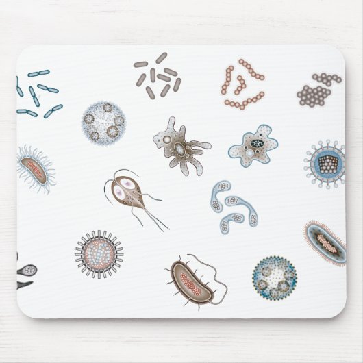 MousePad - microbiologia - Biomedicina マウスパッド (正面)