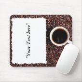 Mousepad mit Kaffemotiv und Textfeld マウスパッド (マウス)