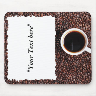 Mousepad mit Kaffemotiv und Textfeld マウスパッド
