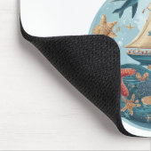 Mousepad Nautical Christmas マウスパッド (コーナー)