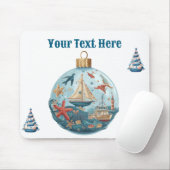 Mousepad Nautical Christmas マウスパッド (マウス)