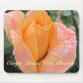 Mousepad--Orange Rose With Raindrops マウスパッド (正面)