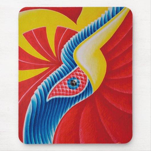 Mousepad pássaro serpente マウスパッド (正面)