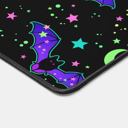 Mousepad - "Purple Bats" デスクマット (コーナー)
