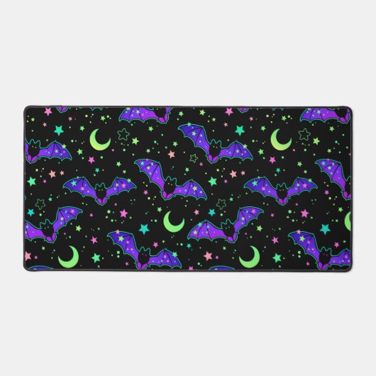 Mousepad - "Purple Bats" デスクマット (正面)