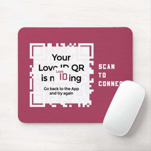 Mousepad - RED - QR - PURE Collection マウスパッド (マウス)