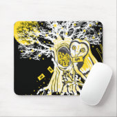 Mousepad – Urban Tree Owl & Wealth Surreal Pop-Art マウスパッド (マウス)