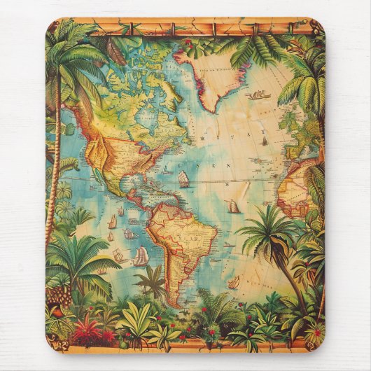 Mousepad-Vintage Atlas Collection Mousepad マウスパッド (正面)