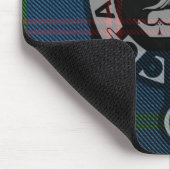 Mousepad with Clan Home Crest and Ancient Tartan マウスパッド (コーナー)